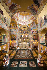 Fototapeta na wymiar Cathedral of the Resurrection In Podgorica, Montenegro