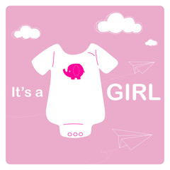 baby shower, bodysuit and origami paper airplanes