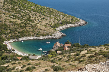 Naklejka na ściany i meble Chorwacja - zatoczka