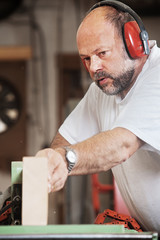 Carpenter at the Planing Machine