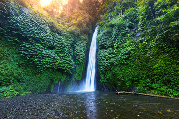 Fototapeta na wymiar Waterfall in Indonesia