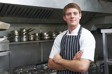 Portrait Of Chef In Kitchen