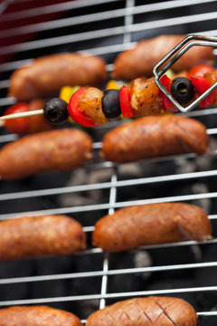 Delicious snacks on the grill