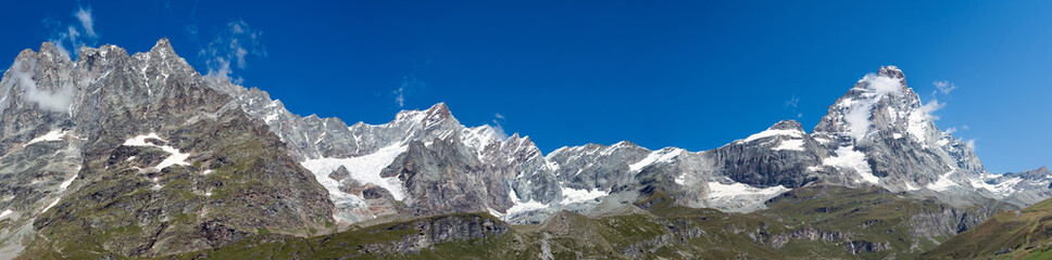 Obraz premium Panorama della valle del Cervino