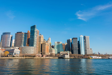 Obraz na płótnie Canvas Panorama of downtown Manhattan