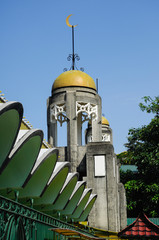 Minaret of Sultan Sulaiman Mosque in Klang