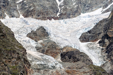 Fototapeta na wymiar Ghiacciaio degli Jumeaux - Alta Valtournenche