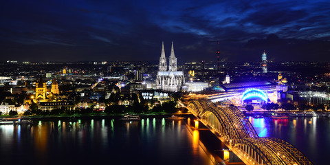 Cologne city panorama
