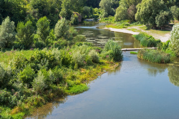 Fototapeta na wymiar Course of a river