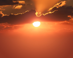 red sunset