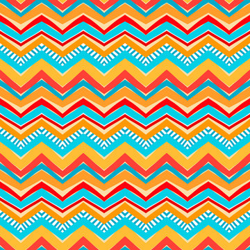 multicolored tribal pattern - 2
