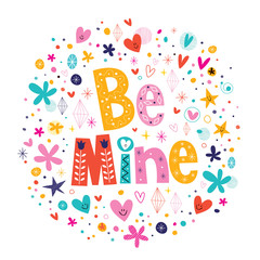 Be mine Valentine's day love card