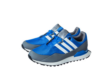 sport shoes for running on white background