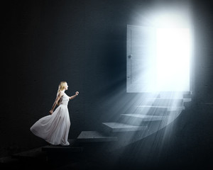 Woman in white