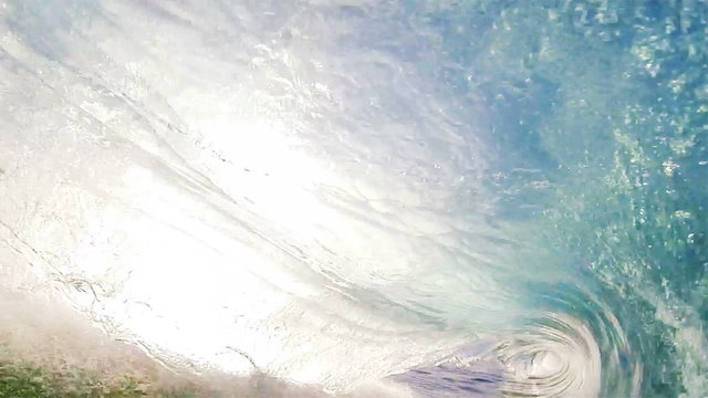 Crashing Blue Ocean Wave