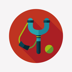slingshot flat icon with long shadow,eps10