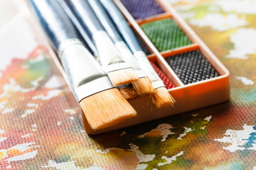 watercolor paints