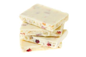 White chocolate with strawberry