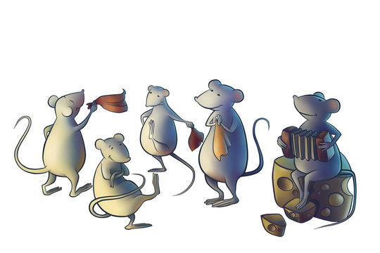 Cat gone from home, mice start dancing