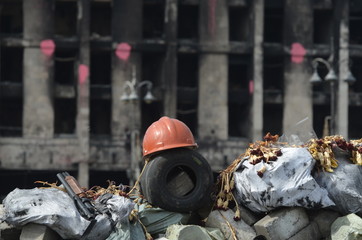 Downtown, vandalized during Revolution of Dignity in Kiev