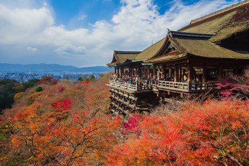 Fototapeta na wymiar Kiyomizu Dera temple in Kyoto , Japan