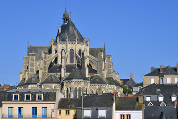 Notre-Dame basilica at Mayenne in France