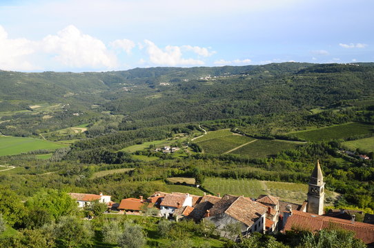 Motovun village in Croatia, Europe