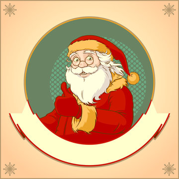 Santa Retro Logo