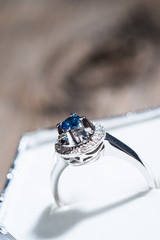 Engagement ring gem box