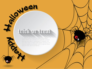 Abstract background for Halloween with spider