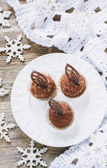 candy chocolate with walnuts