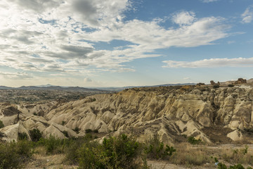 Morning Twilight in Fairy Chimneys of Goreme Valley Cappadocia