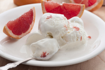 Grapefruit Ice Cream