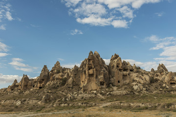 Fototapeta premium Morning Twilight in Fairy Chimneys of Goreme Valley Cappadocia
