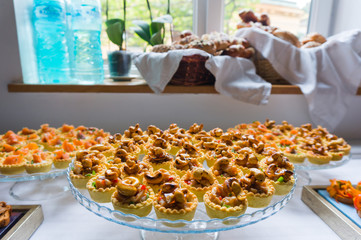 Special dishes for a wedding event