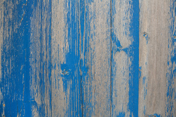 Verwittertes altes Holz in Blau als Hintergrund
