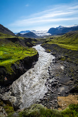 Fototapeta premium Panorama of Icelandic mountains