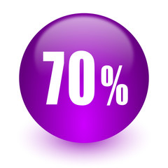 70 percent internet icon