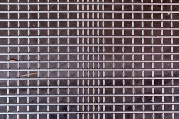 Metal Grid with Rectangular Holes