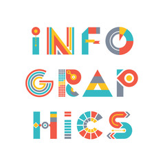 Infographics - Word Logo Sign in Flat style
