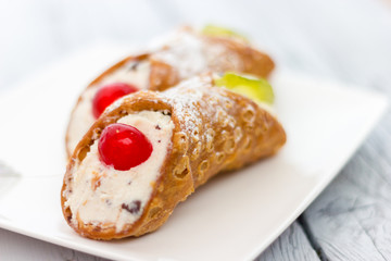 Sicilian cannoli from Italy