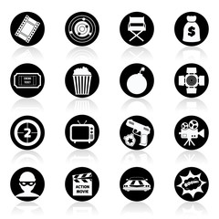 Action movie black and white