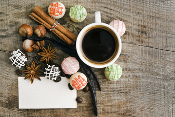 Delicious chocolates and spices