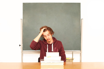 Schüler in Stresssituation