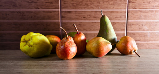 Fototapeta na wymiar ripe pears