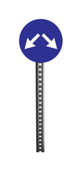 Traffic Warning Signboard - isolated