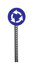 Traffic Warning Signboard - isolated