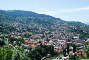 Fototapeta na wymiar Sarajevo Skyline