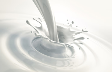 Milch-Splash - obrazy, fototapety, plakaty