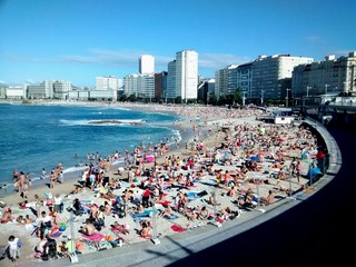 Obraz premium Beach cityscape